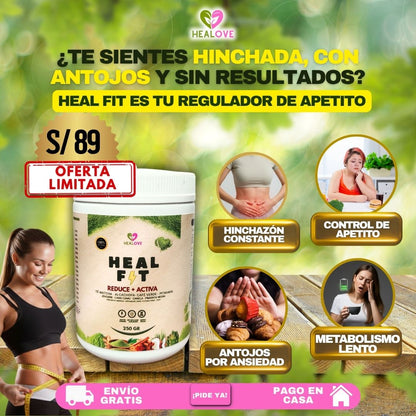 HEAL FIT (TÉ MATCHA QUE REDUCE  Y ACTIVA)