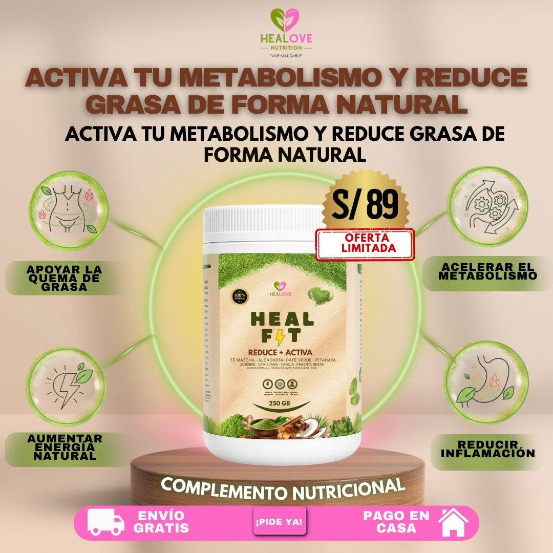 HEAL FIT (TÉ MATCHA QUE REDUCE  Y ACTIVA)
