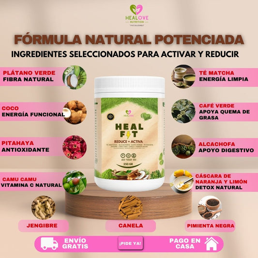 HEAL FIT (TÉ MATCHA QUE REDUCE  Y ACTIVA)